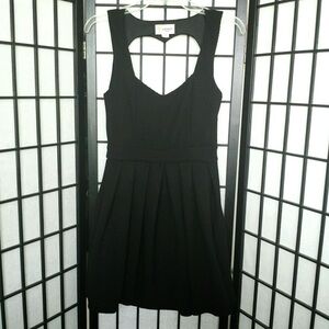 Black Heart Cut-Out Dress